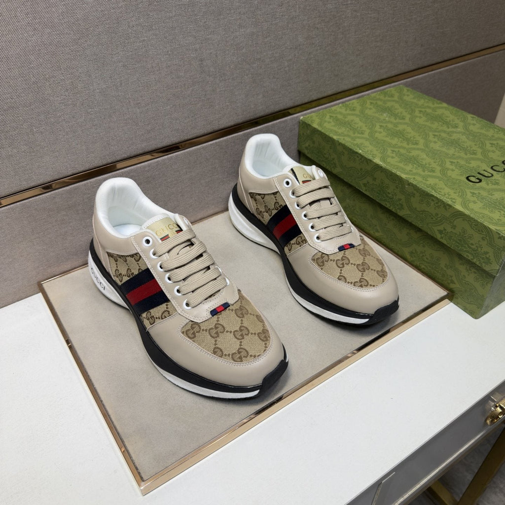 Gucci Web Stripe Low-Top Sneakers — front