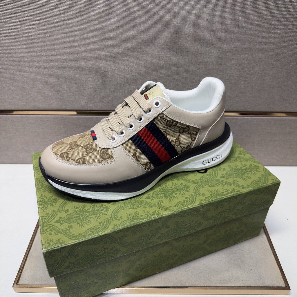 Gucci Web Stripe Low-Top Sneakers — side