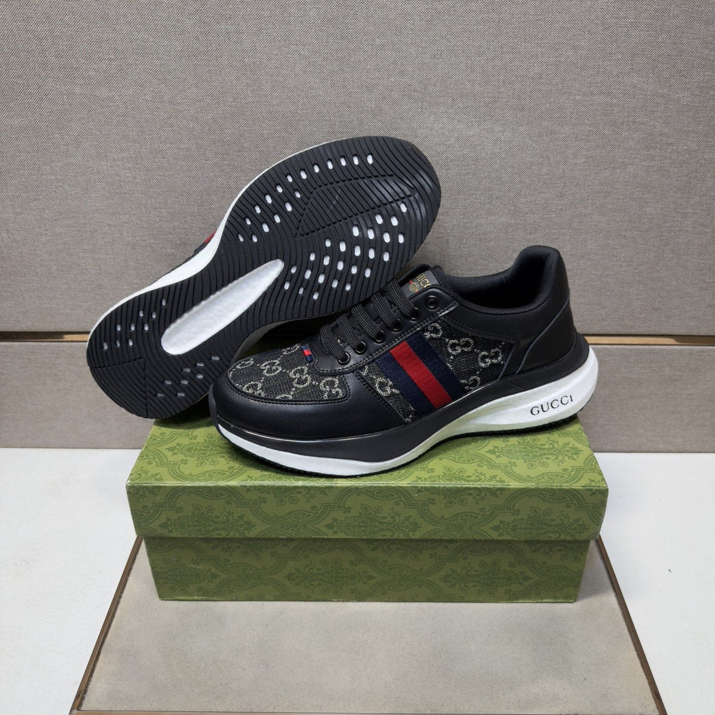 Gucci Web Stripe Low-Top Sneakers — back