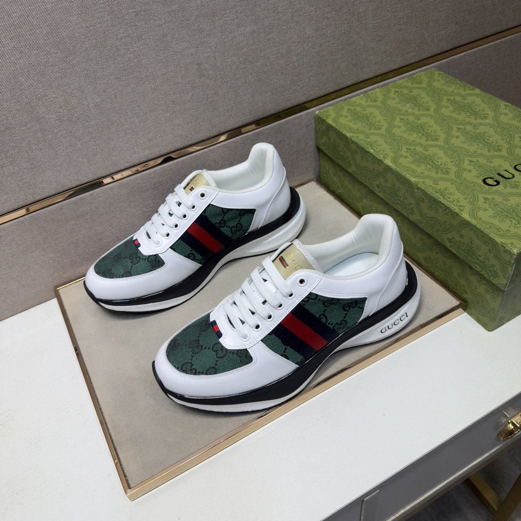 Gucci Web Stripe Low-Top Sneakers — side