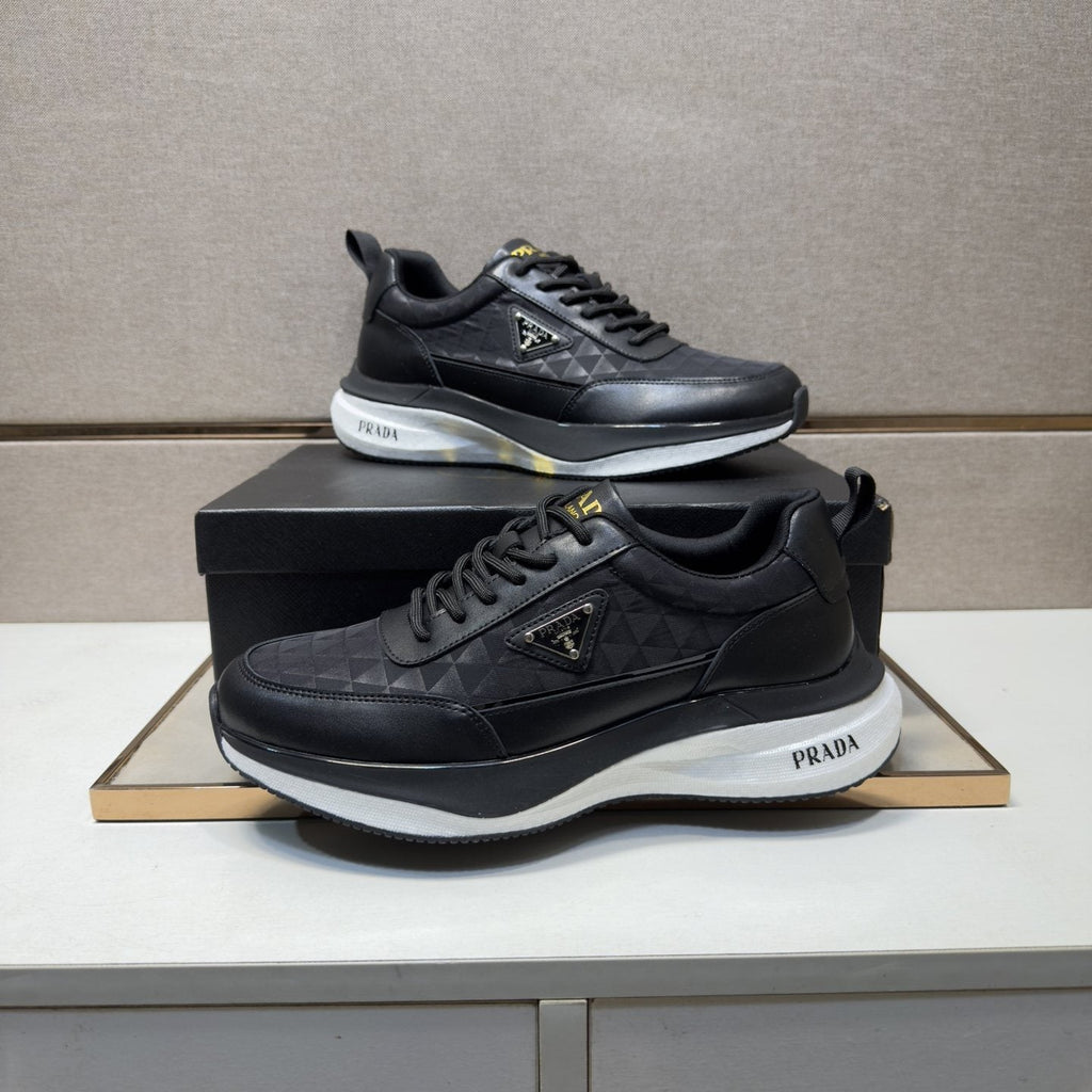 Prada Quilted Panel Sneakers — model