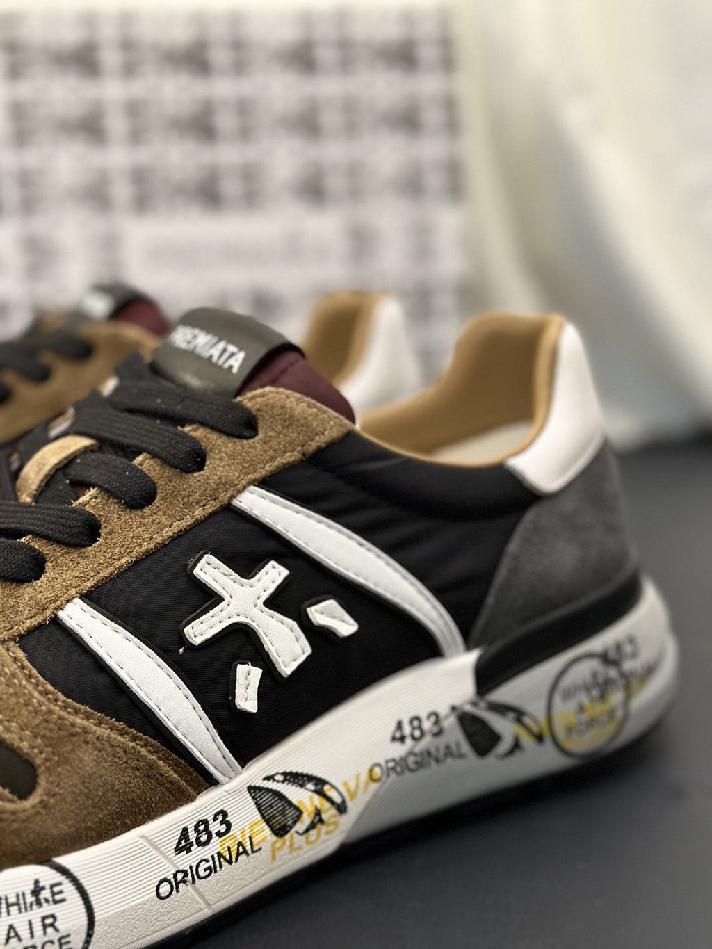 PREMIATA Panel-Detail Men's Sneakers — detail