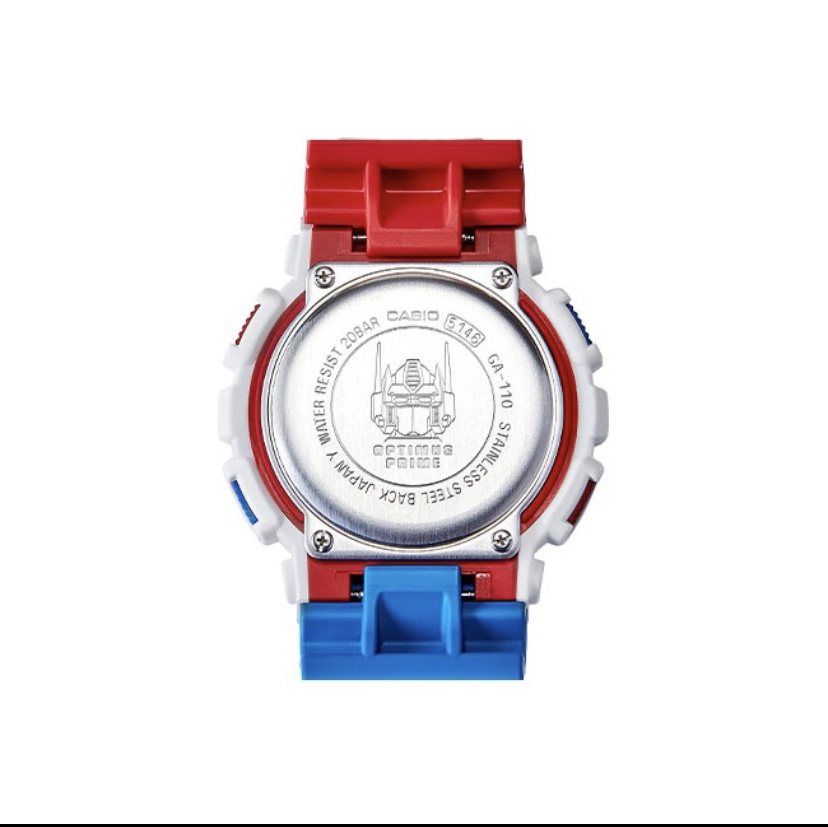 G-SHOCK White Red Blue Dial Watch — hero