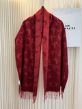 Coach Fringed Monogram Scarf — hero