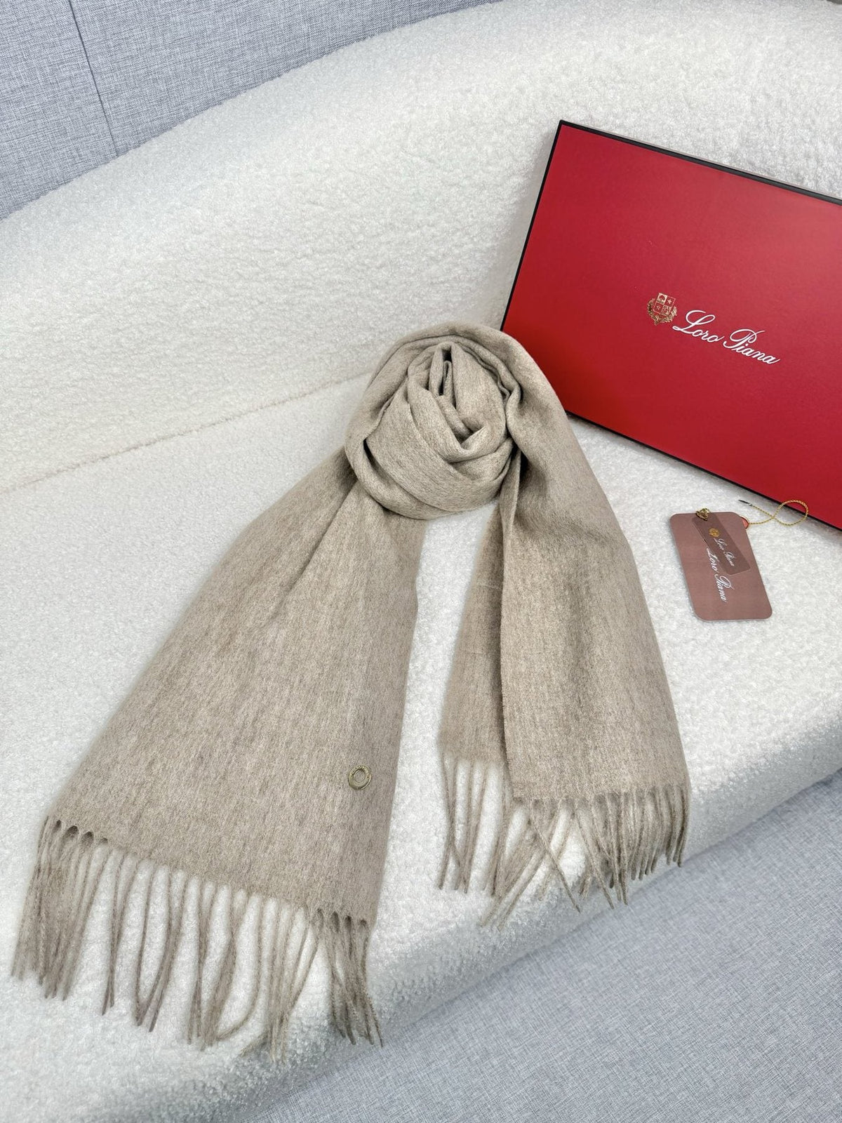 Loro Piana Fringed Cashmere Scarf — front
