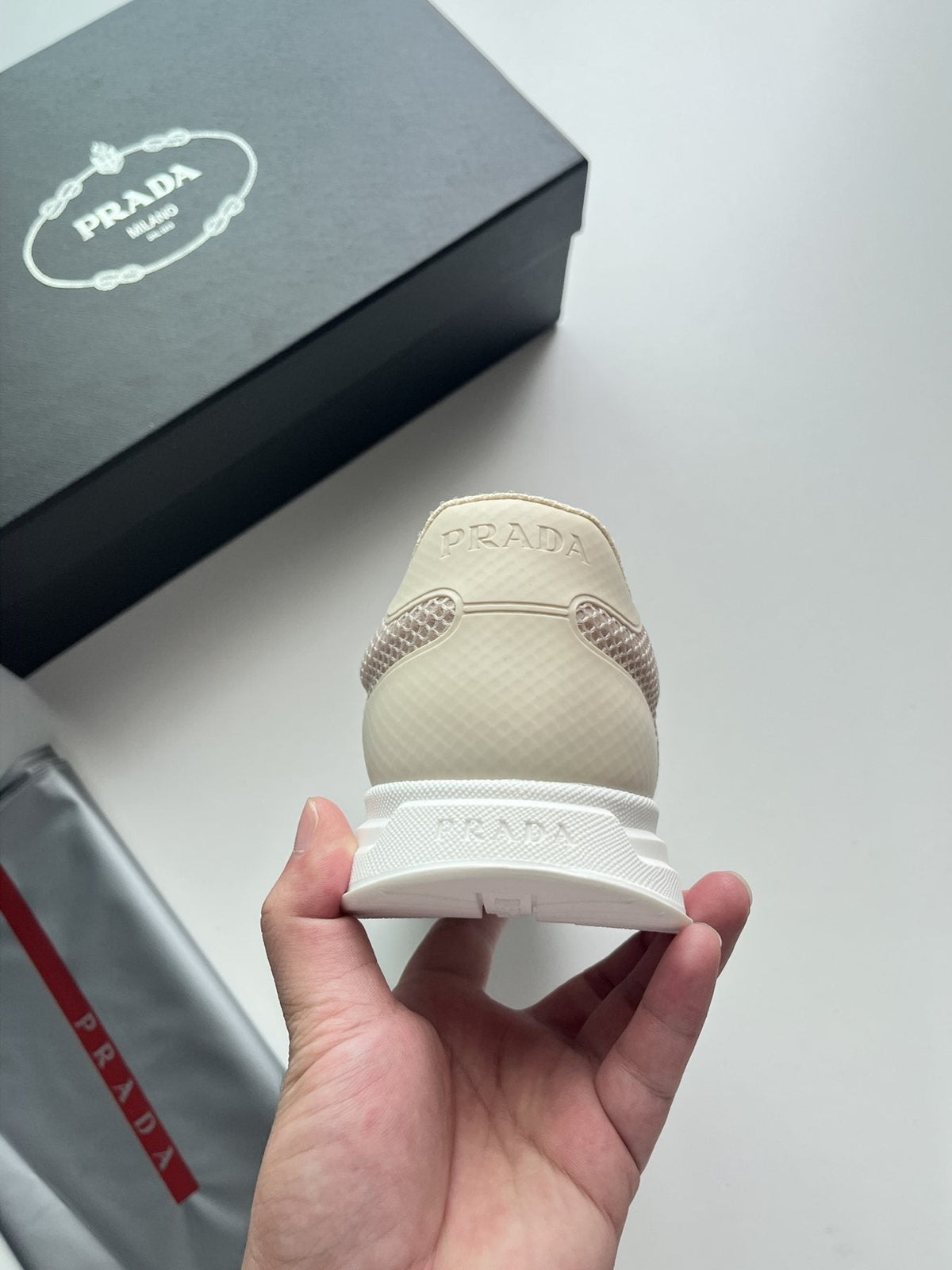 Prada Prax Mesh Sneakers — back