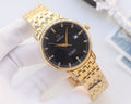 OMEGA Silver Black Dial Bracelet Watch — hero