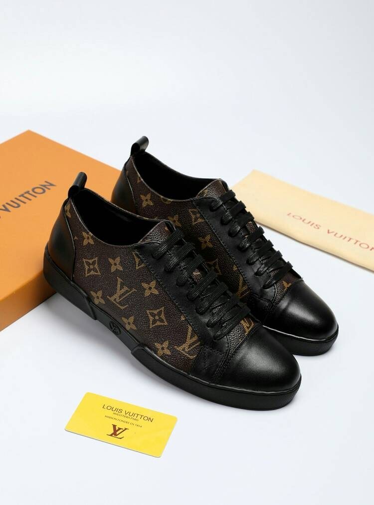 Louis Vuitton Monogram Panel Sneakers — front