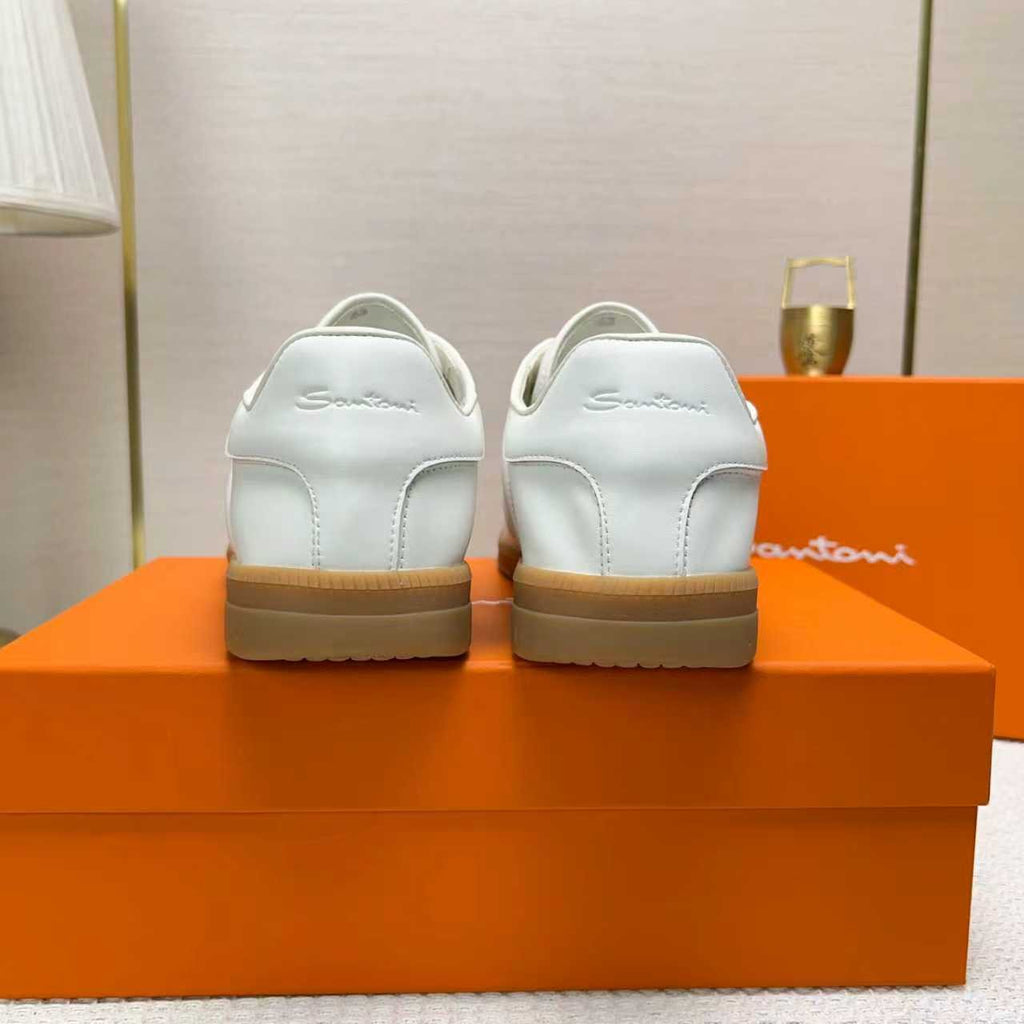 Santoni Embossed Low-Top Sneakers — back