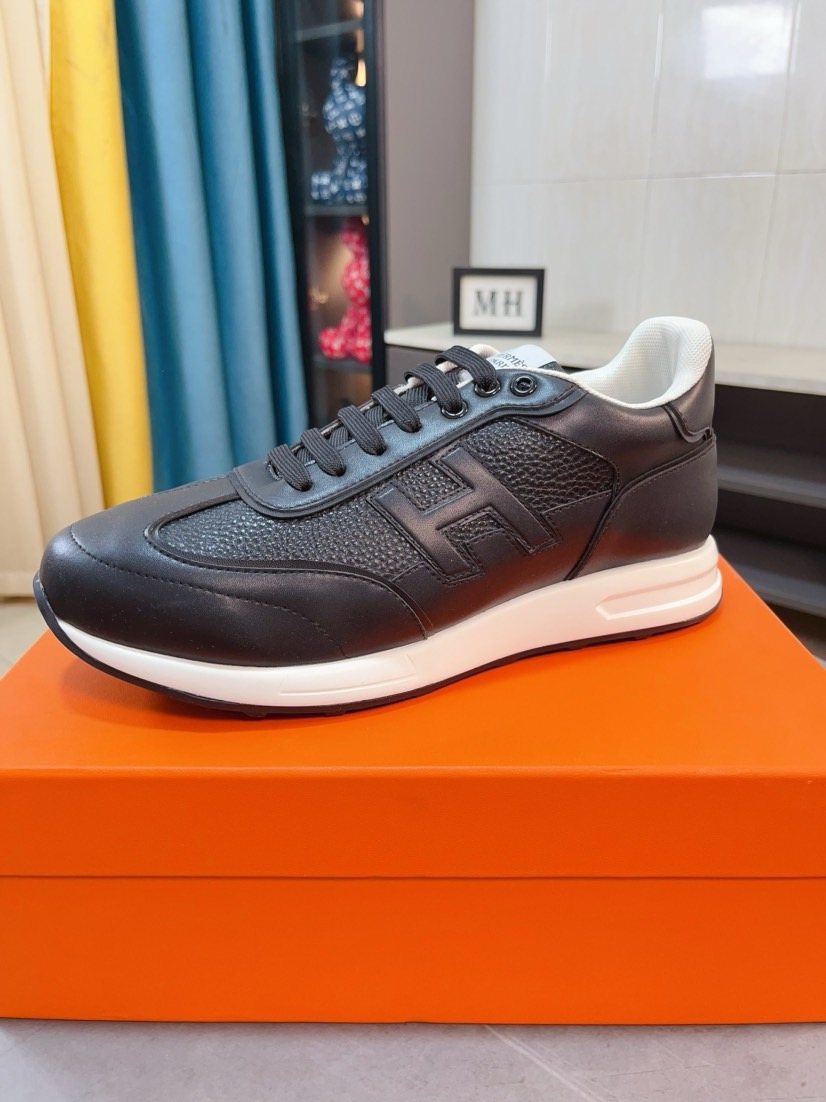 Hermès H-Panel Low-Top Sneakers — front