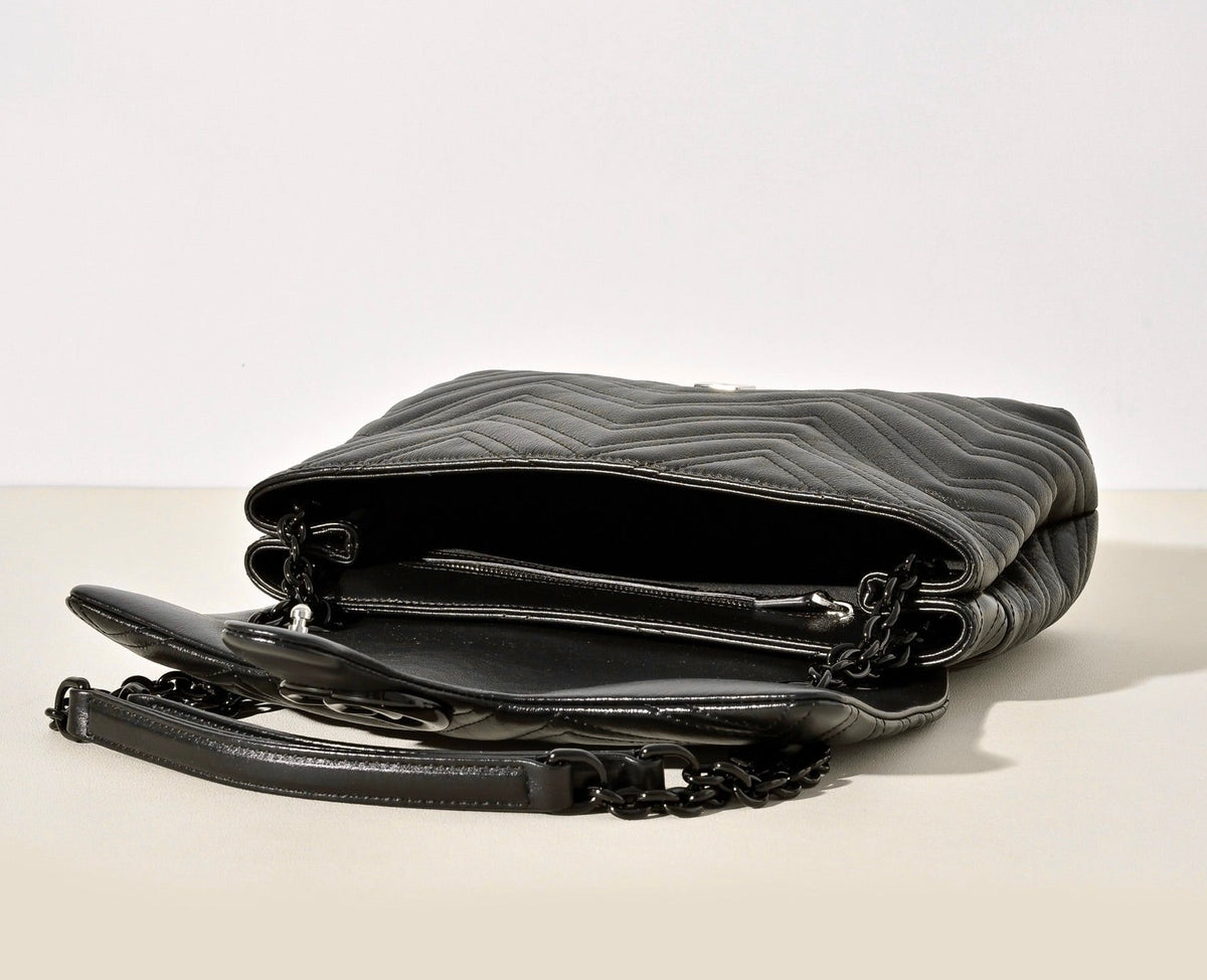 Gucci GG Marmont Pleated Calfskin Shoulder Bag