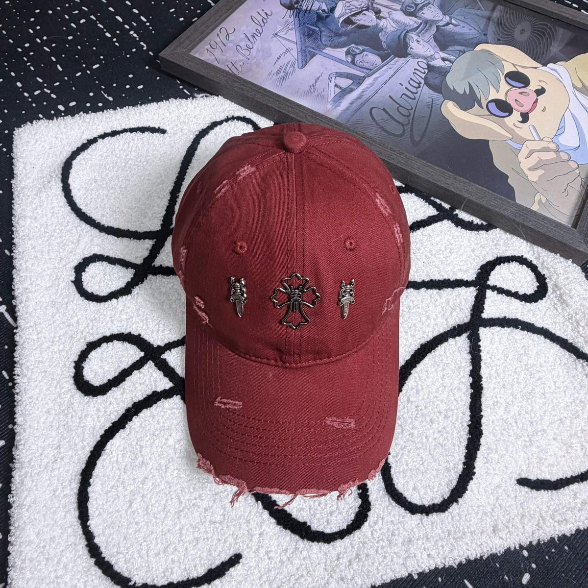 CHROME HEARTS Vintage Cross Baseball Cap